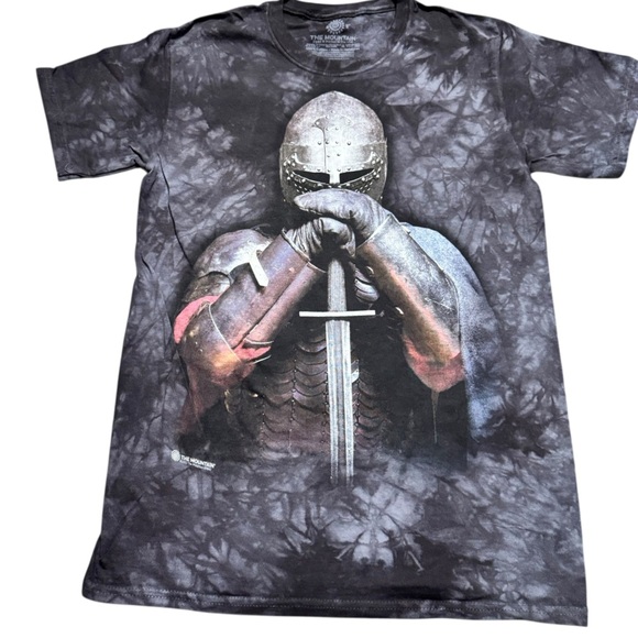 The Mountain Knight Sword Shirt Small Fantasy Warrior Tee Tie Dye Armor Graphic - Picture 5 of 5